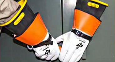 rubber lineman gloves